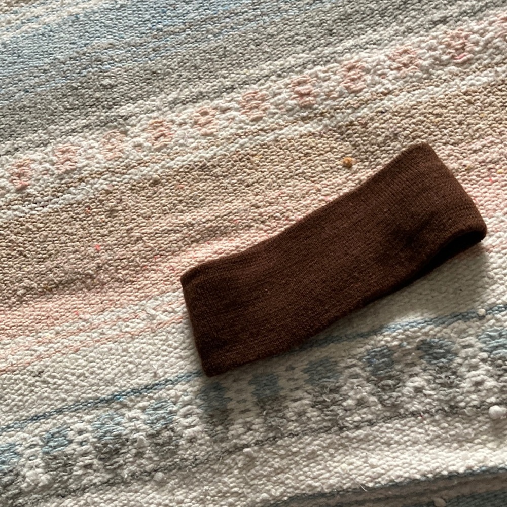 Brown ear warmer